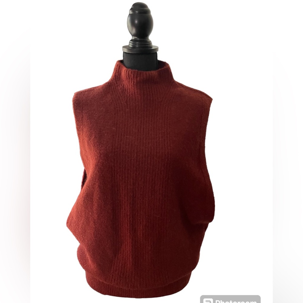 Banana Republic Alpaca Wool Sweater Vest Fuzzy Size Small Petite
